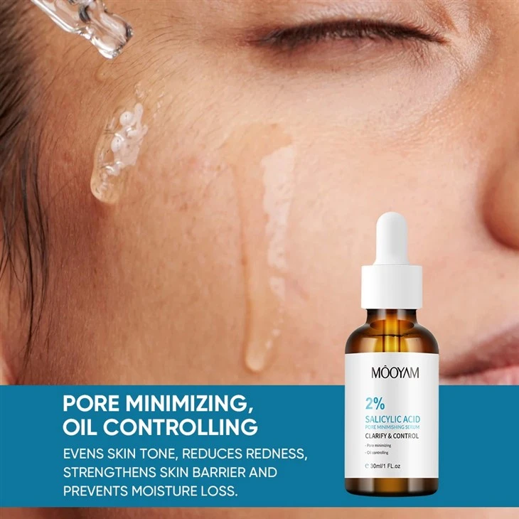 MOOYAM 2% Salicylic Acid Pore Minimizing Serum – Clear, Smooth, & Oil-Free Skin