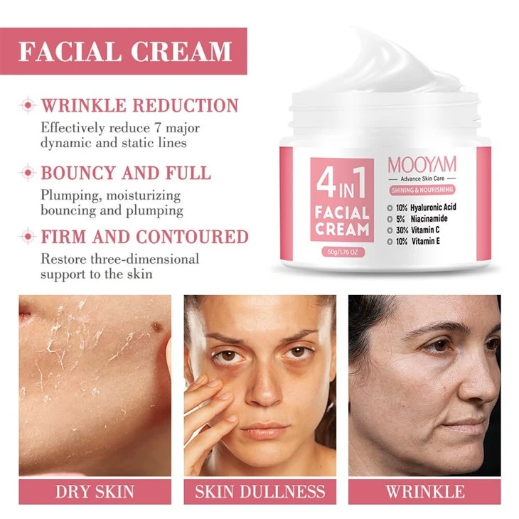 MOOYAM 4-in-1 Facial Cream – Glow-Boosting Power With Hyaluronic Acid, Niacinamide, Vitamin C & E best